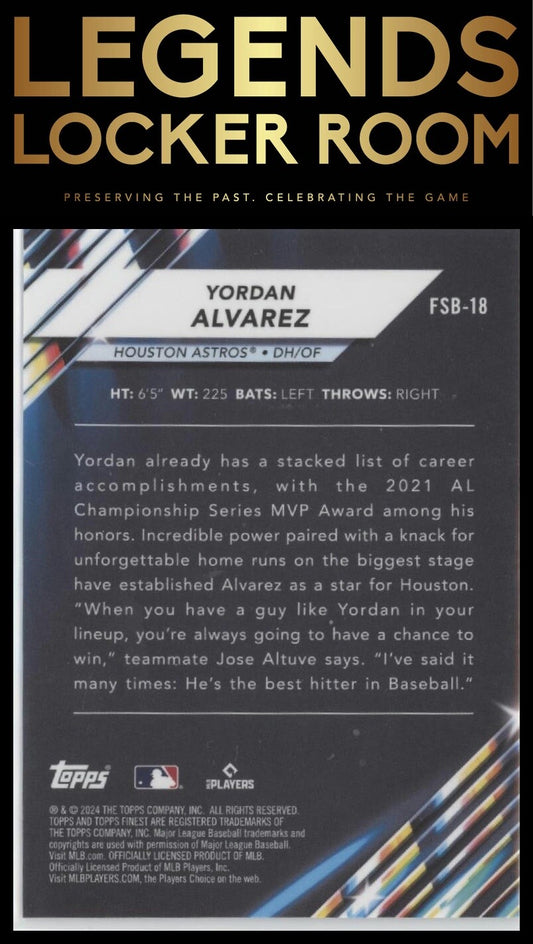 2024 Finest #FSB-18 Yordan Alvarez Future So Bright
