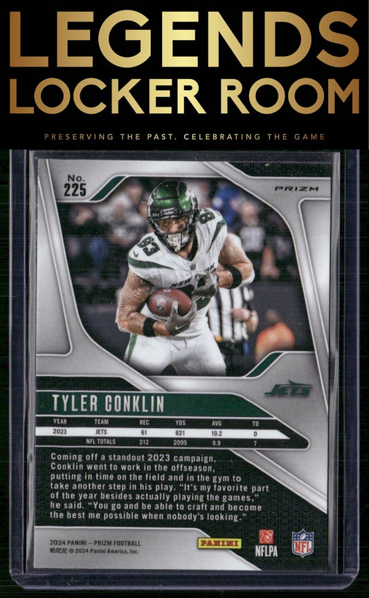 2024 Panini Prizm #225 Tyler Conklin Lazer