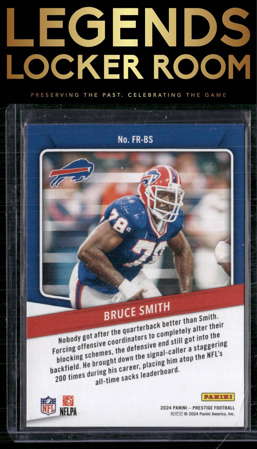 2024 Panini Prestige #FR-BS Bruce Smith For the Record