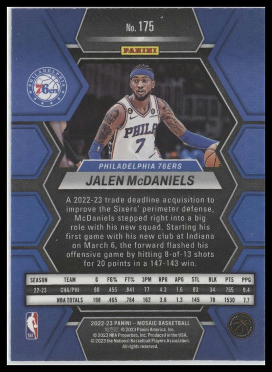 2022-23 Panini Mosaic #175 Jalen McDaniels