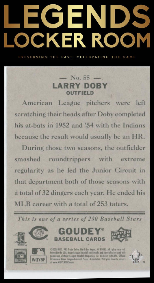 2008 Upper Deck Goudey #55 Larry Doby