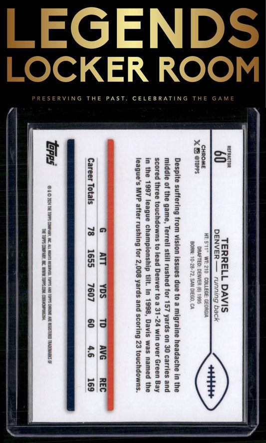 2024 Topps Chrome #60 Terrell Davis Refractor