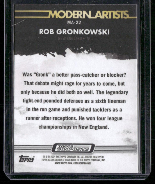 2023 Topps Composite #MA-22 Rob Gronkowski Modern Artists