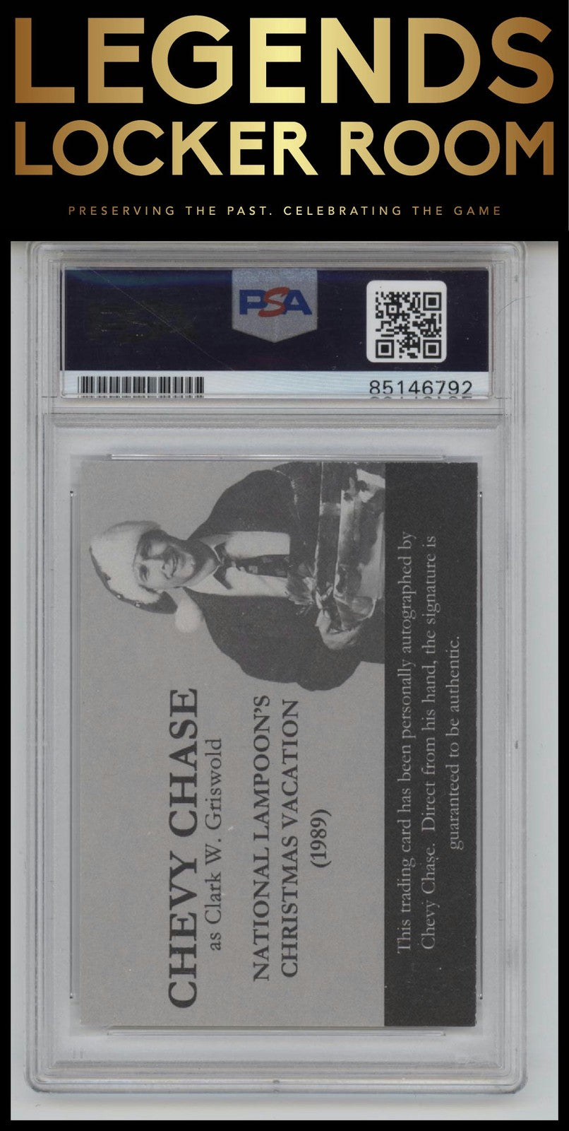 Topps #056 Chevy Chase Christmas Vacation PSA Authentic