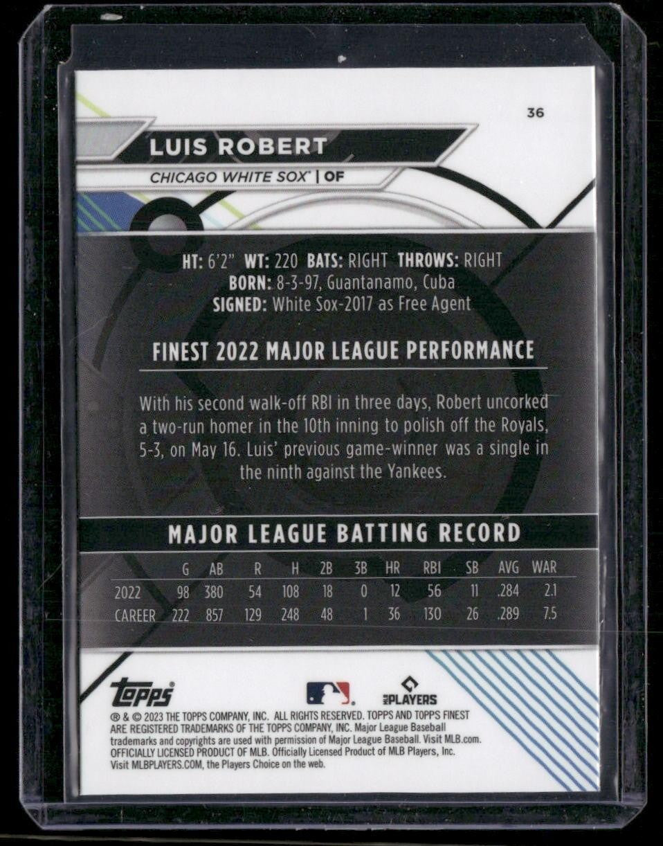 2023 Finest #36 Luis Robert