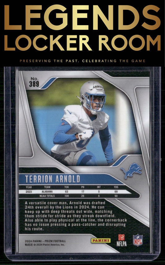 2024 Panini Prizm #389 Terrion Arnold