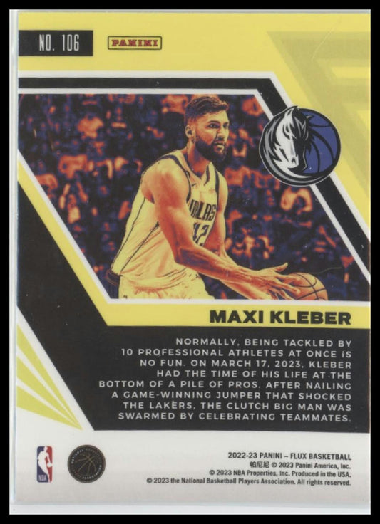 2022-23 Panini Flux #106 Maxi Kleber