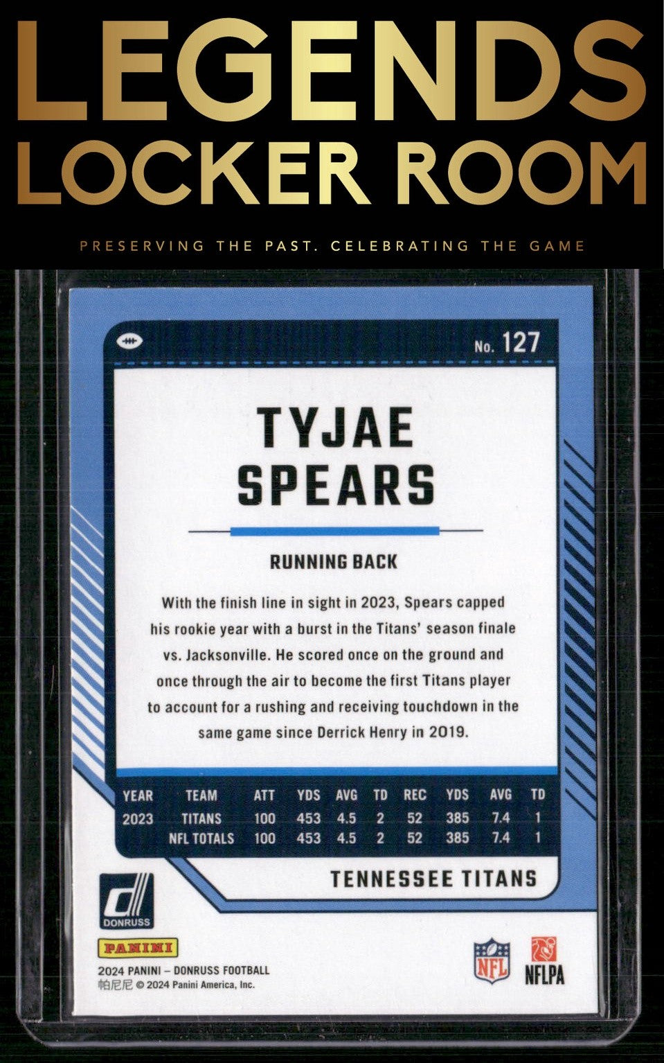 2024 Donruss #127 Tyjae Spears