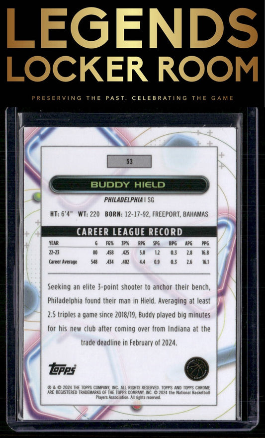2023-24 Topps Chrome Cosmic #53 Buddy Hield