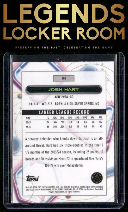 2023-24 Topps Chrome Cosmic #187 Josh Hart