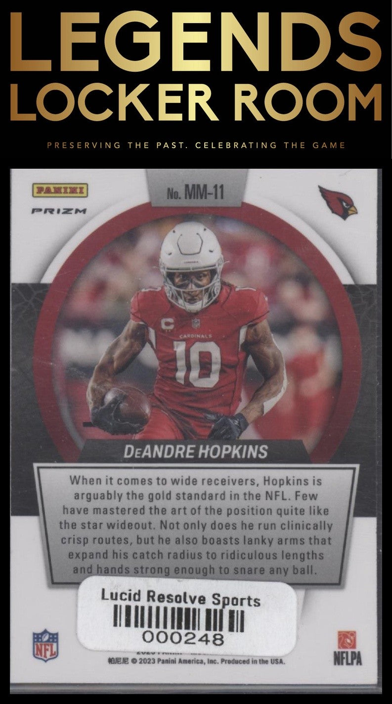 2023 Panini Mosaic #MM-11 DeAndre Hopkins Men of Mastery No Huddle Silver