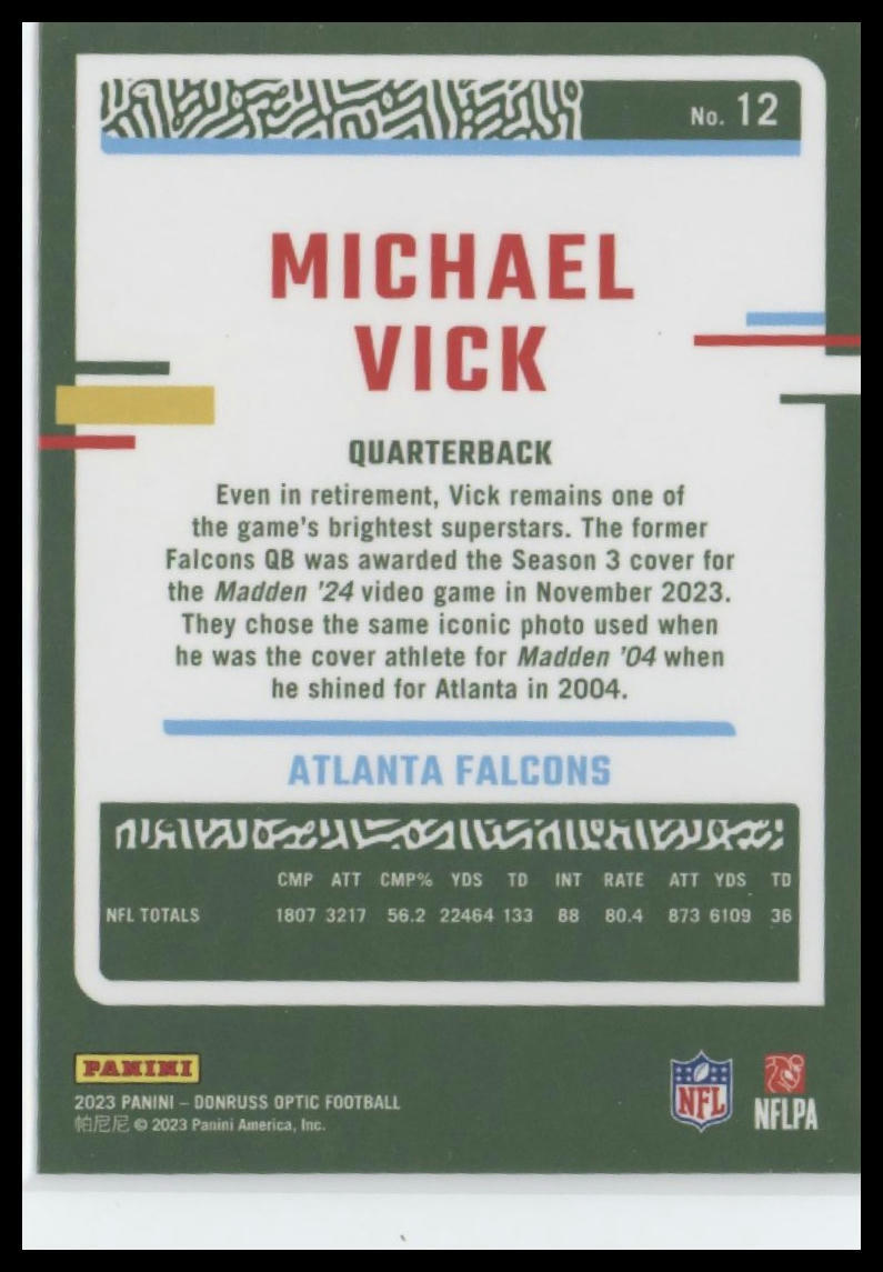 2023 Donruss Optic #12 Michael Vick