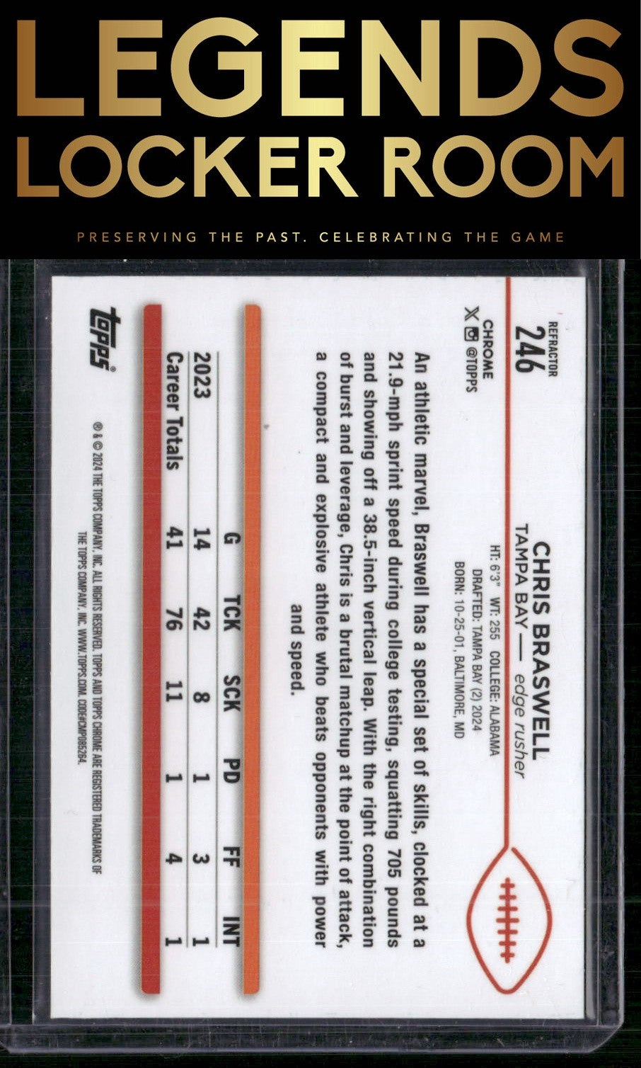 2024 Topps Chrome #246 Chris Braswell Refractor