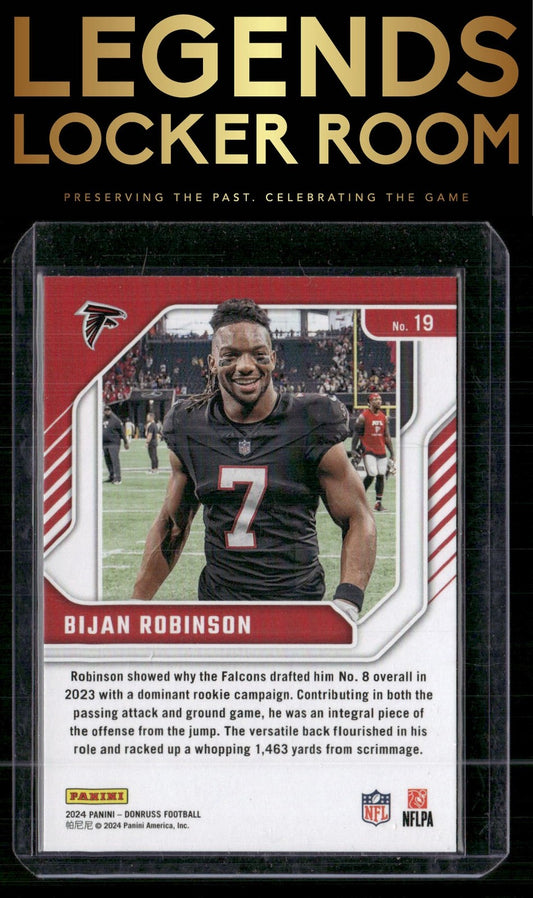 2024 Donruss #19 Bijan Robinson The Elite Series