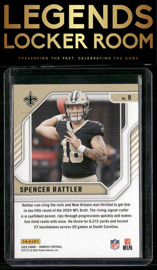 2024 Donruss #8 Spencer Rattler The Elite Series Rookies