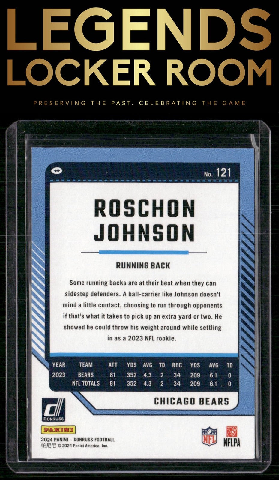 2024 Donruss #121 Roschon Johnson Gold