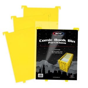 Comic Book Bin Partitions - Yellow