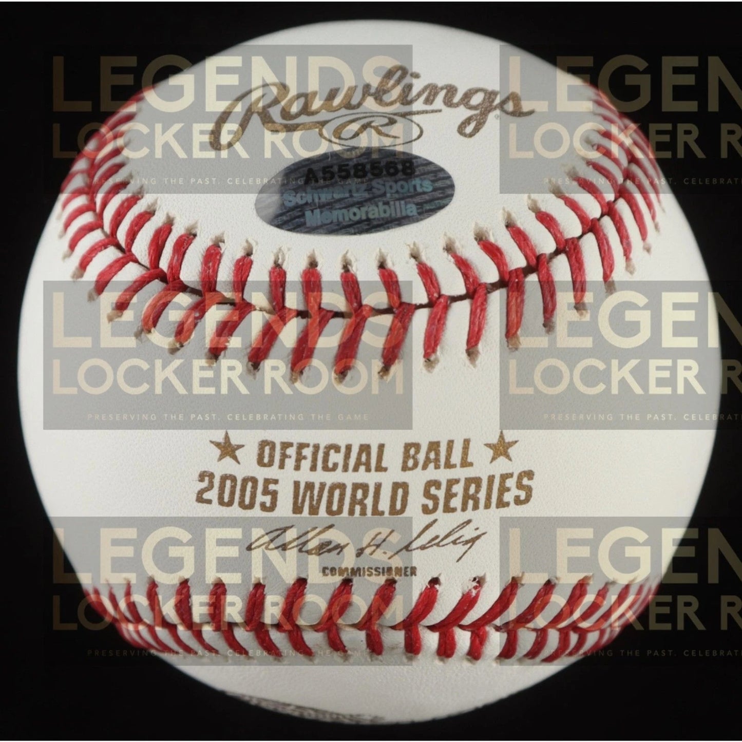 Jermaine Dye Signed Rawlings World Series Baseball - Inscribed "05 WS MVP"