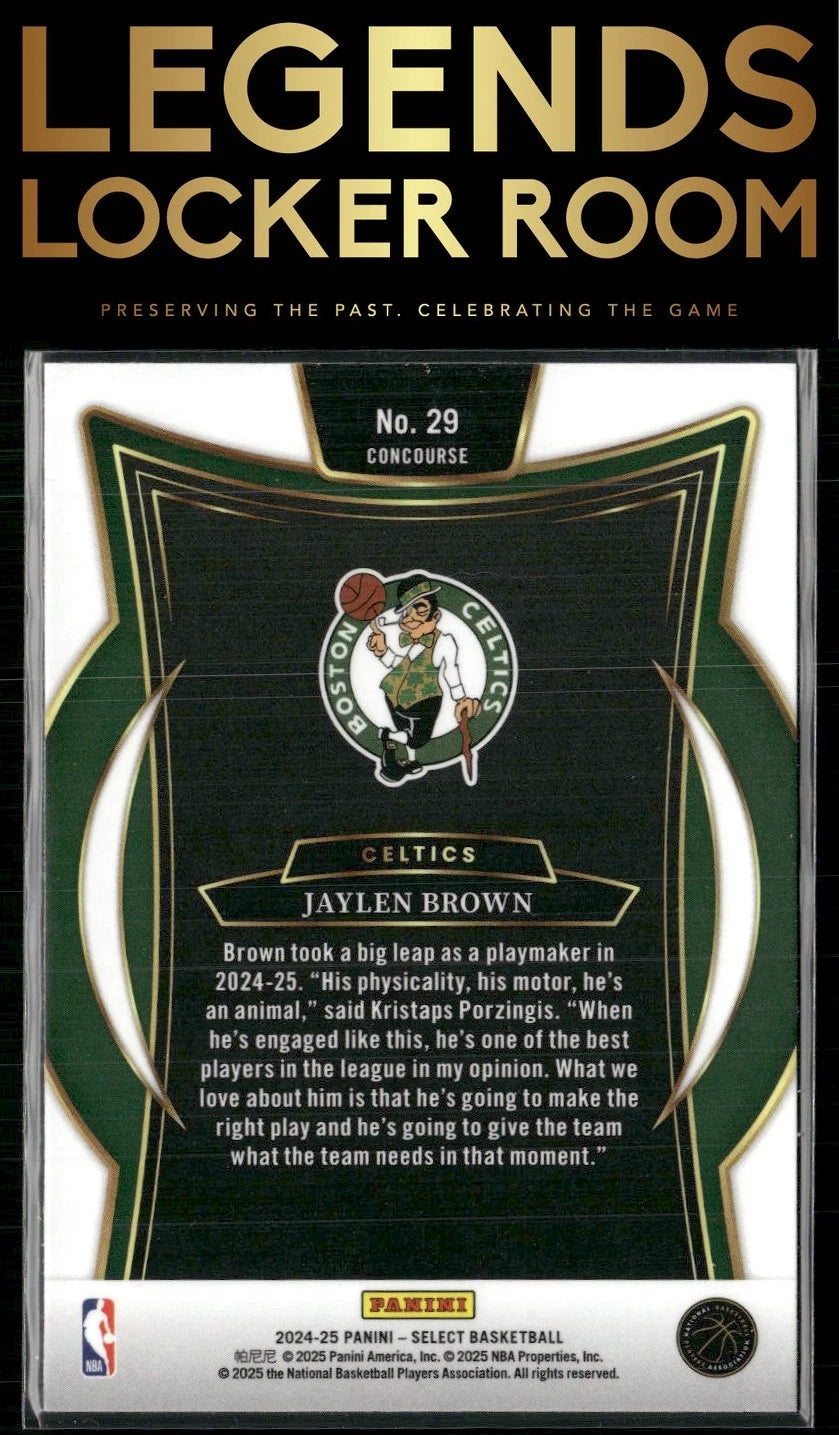 2024-25 Panini Select #29 Jaylen Brown Blue