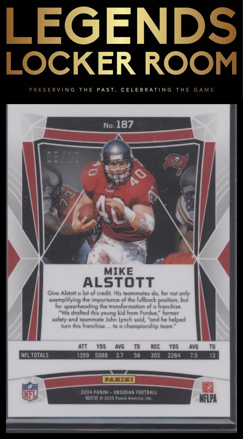 2024 Panini Obsidian Mike Alstott Gold /10