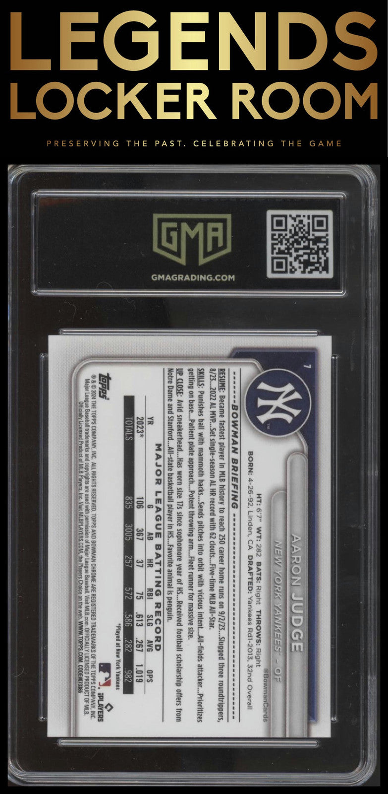 2024 Bowman #7 Aaron Judge