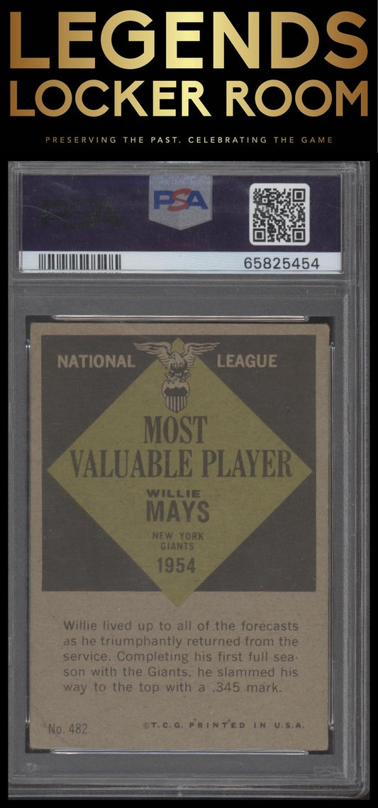 1961 Topps #482 Willie Mays Mvp PSA 3