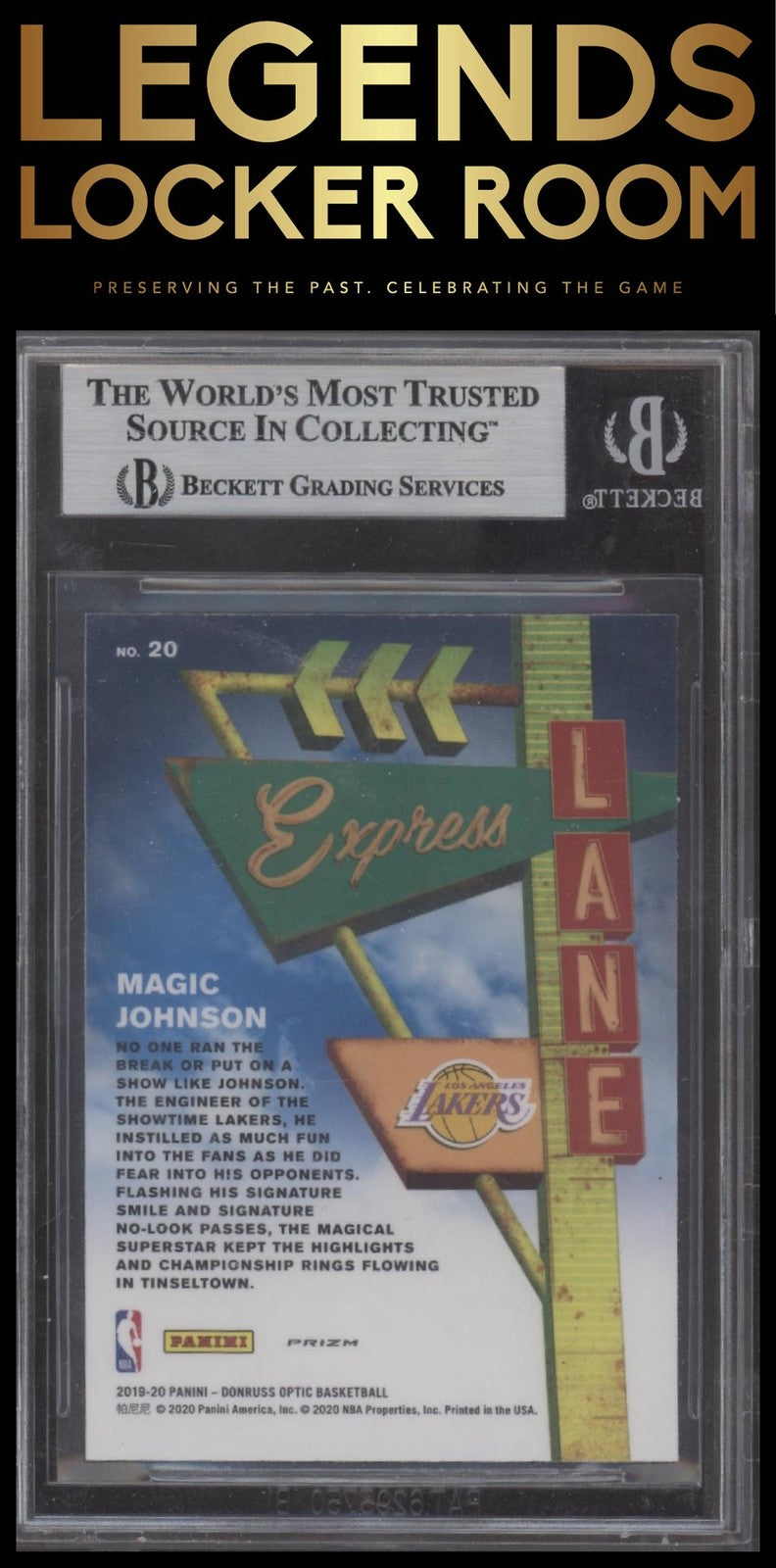 2019-20 Donruss Optic #20 Magic Johnson Express Lane Auto