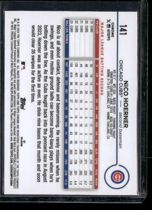 2024 Topps Chrome #141 Nico Hoerner