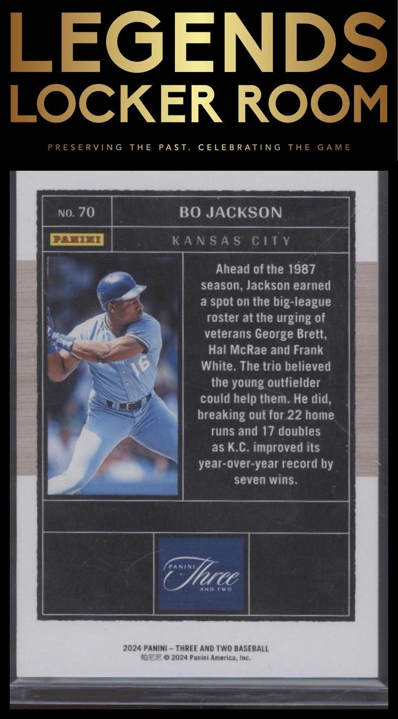 2024 Panini Three and Two #70 Bo Jackson Full Count (Parallel) #/32