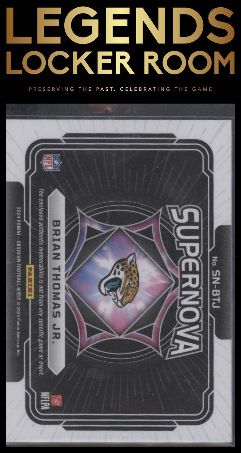 2024 Panini Obsidian - Supernova Swatches #10 Brian Thomas Jr.