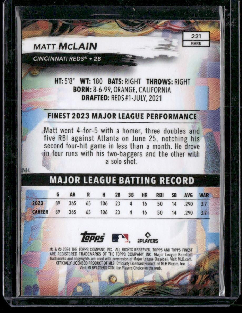 2024 Finest #221 Matt McLain