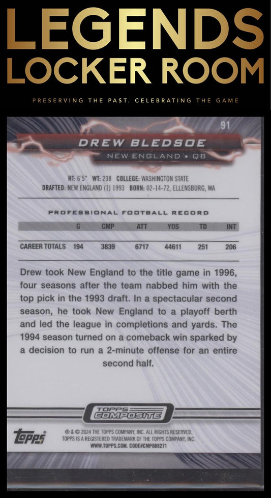 2023 Topps Composite #91 Drew Bledsoe Resurgence Purple Surge #/99