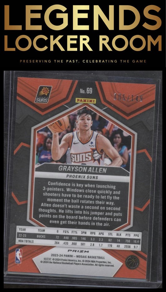 2023-24 Panini Mosaic #69 Grayson Allen Pink #/149