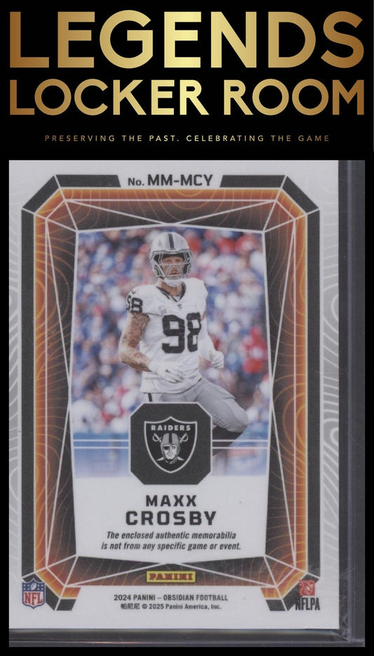 2024 Panini Obsidian - Magmatic Memorabilia #7 Maxx Crosby