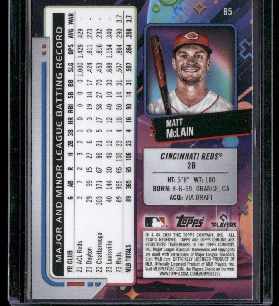 2024 Topps Chrome Cosmic #85 Matt McLain