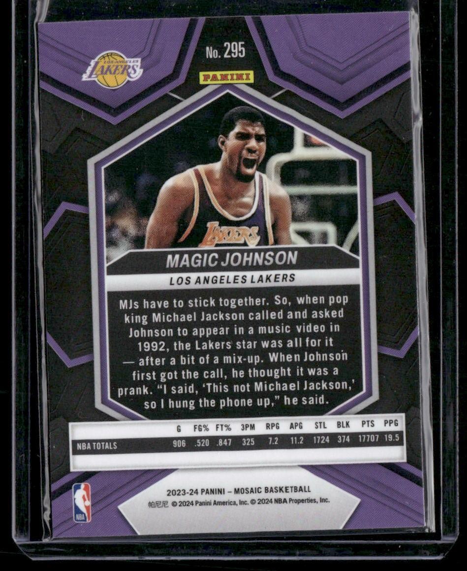 2023-24 Panini Mosaic #295 Magic Johnson
