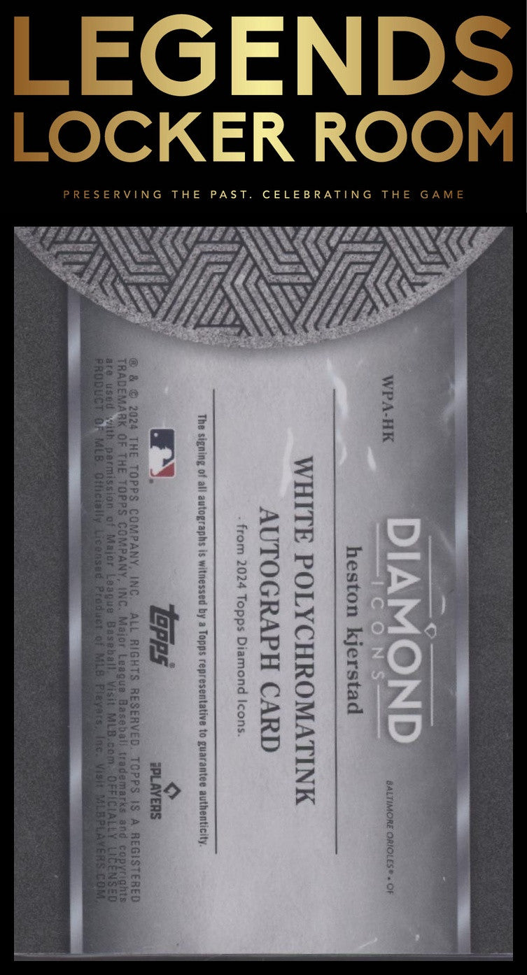 2024 Topps Diamond Icons Heston Kjerstad White Polychromatink Red Ink #/15