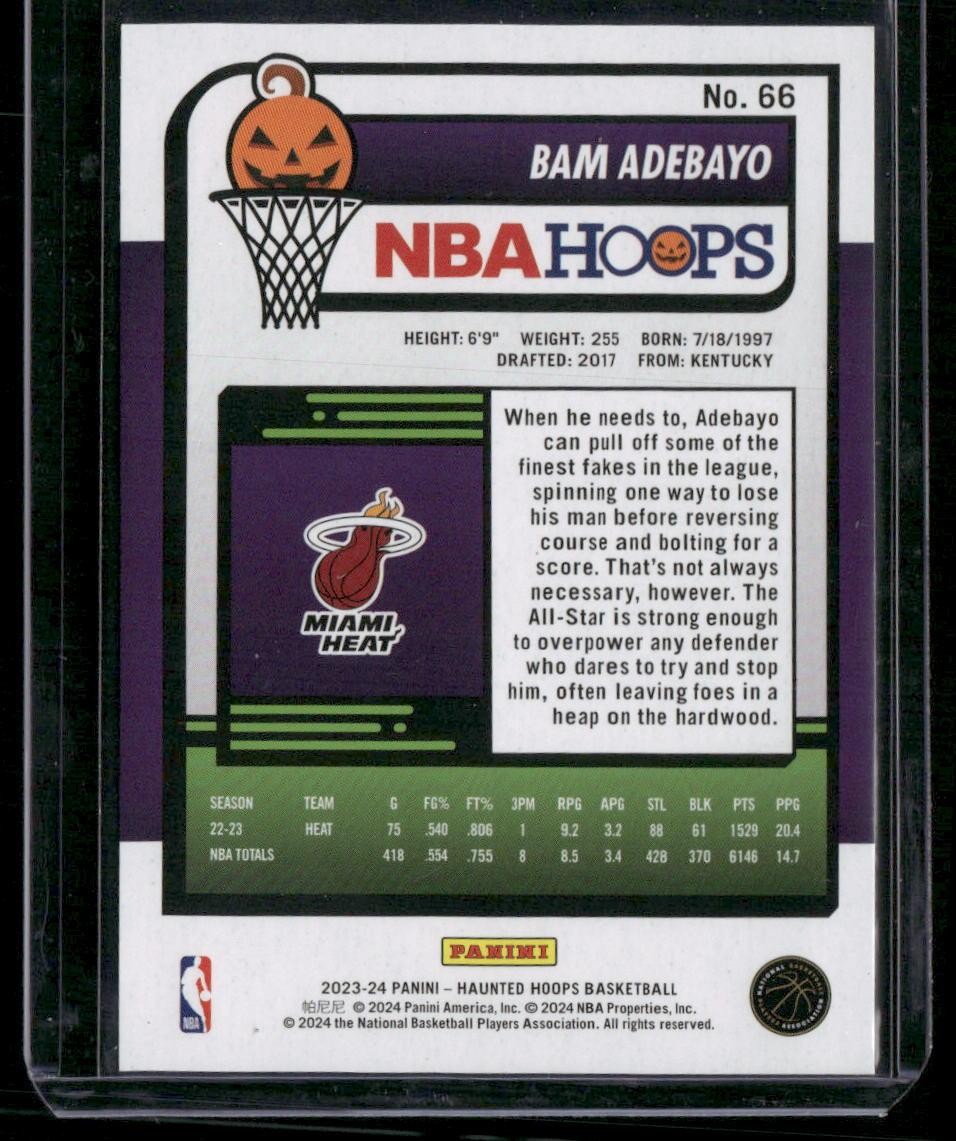 2023-24 Hoops Haunted Hoops #66 Bam Adebayo