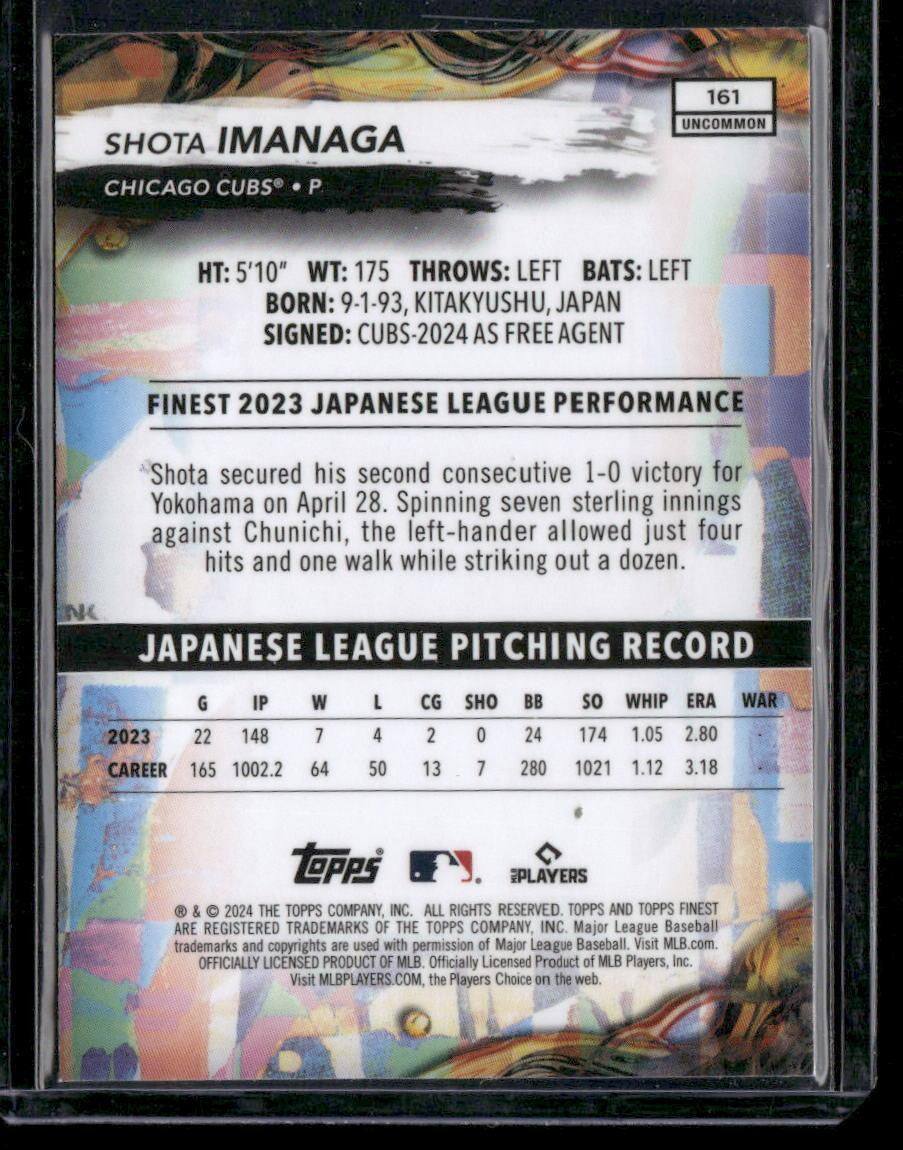 2024 Finest #161 Shota Imanaga