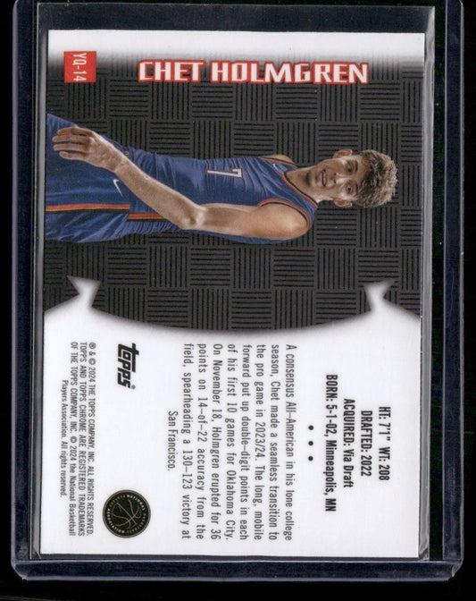 2023-24 Topps Chrome #YQ-14 Chet Holmgren Youthquake