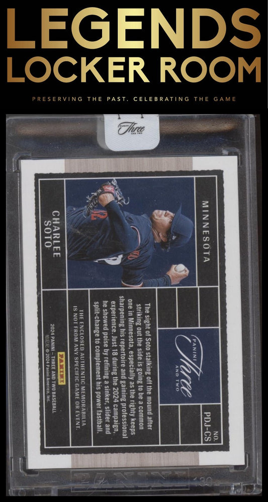 CHARLEE SOTO 2024 PANINI THREE AND TWO DUAL PATCH /49