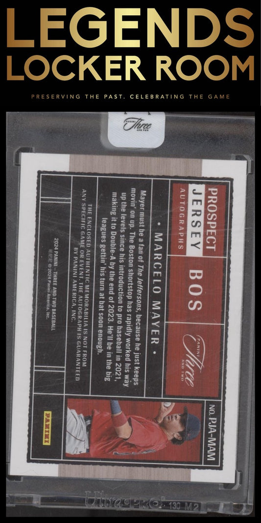 2024 Panini Three and Two Prospect Jersey Auto #PJA-MAM Marcelo Mayer