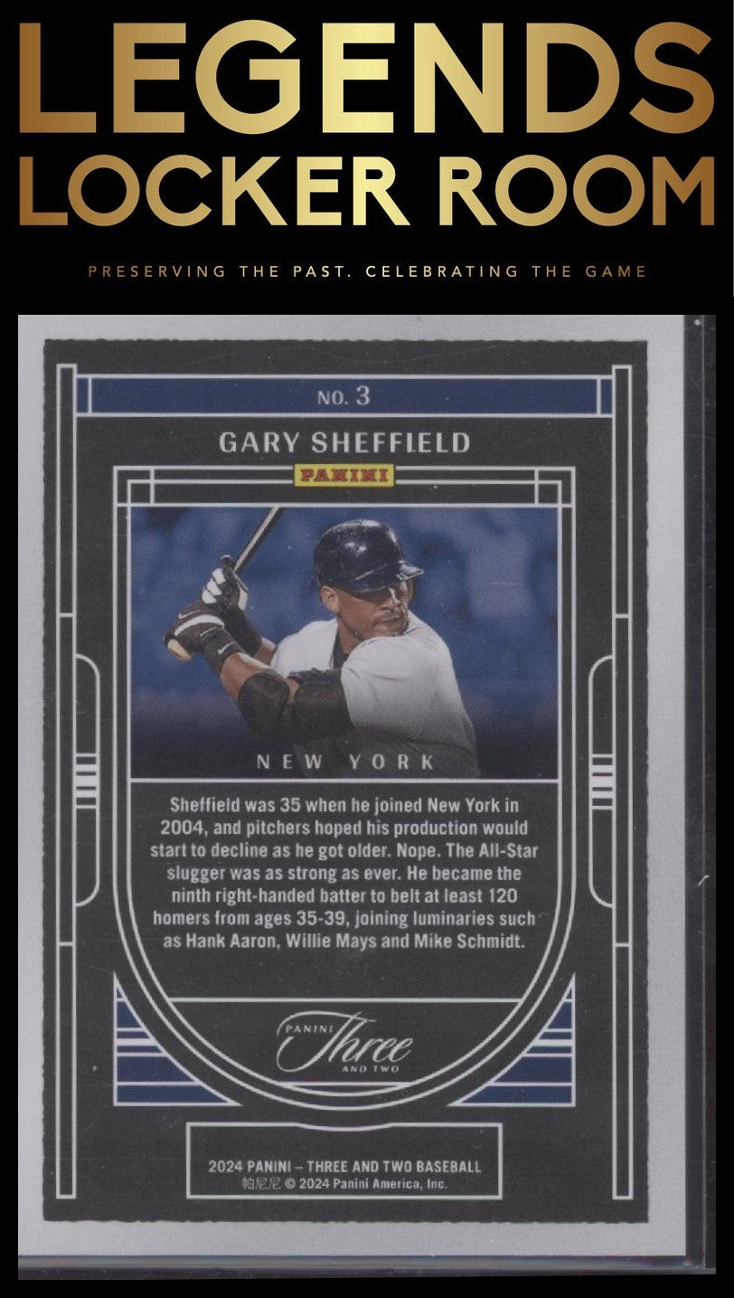 2024 Panini Three and Two #3 Gary Sheffield Going Yard #/99