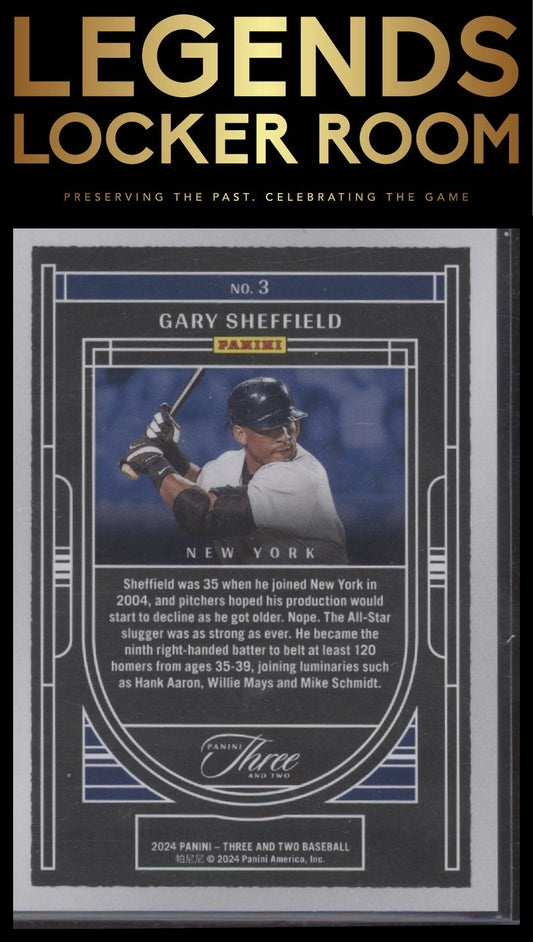 2024 Panini Three and Two #3 Gary Sheffield Going Yard #/99