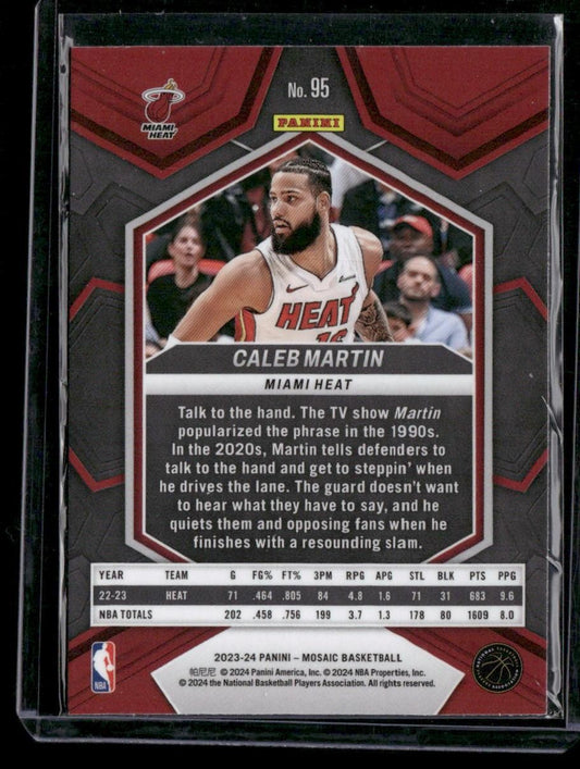 2023-24 Panini Mosaic #95 Caleb Martin