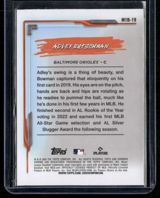 2024 Bowman Chrome #M1B-19 Adley Rutschman My 1st Bowman
