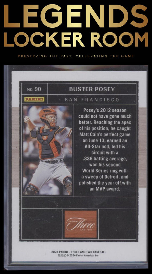 2024 Panini Three and Two #90 Buster Posey #/99