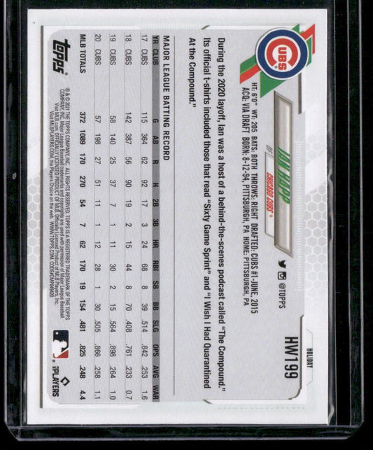 2021 Topps Holiday #HW199 Ian Happ Metallic Holiday
