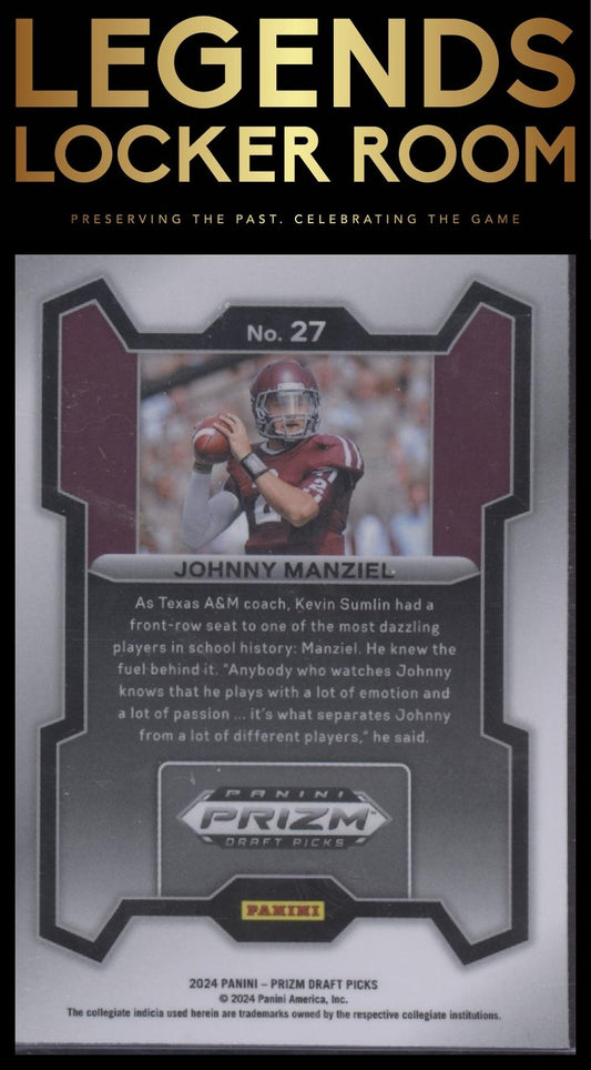 2024 Panini Prizm Draft Picks #27 Johnny Manziel