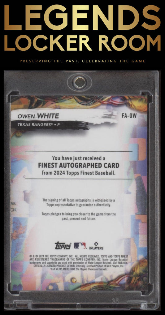 2024 Finest #FA-OW Owen White Finest Autographs